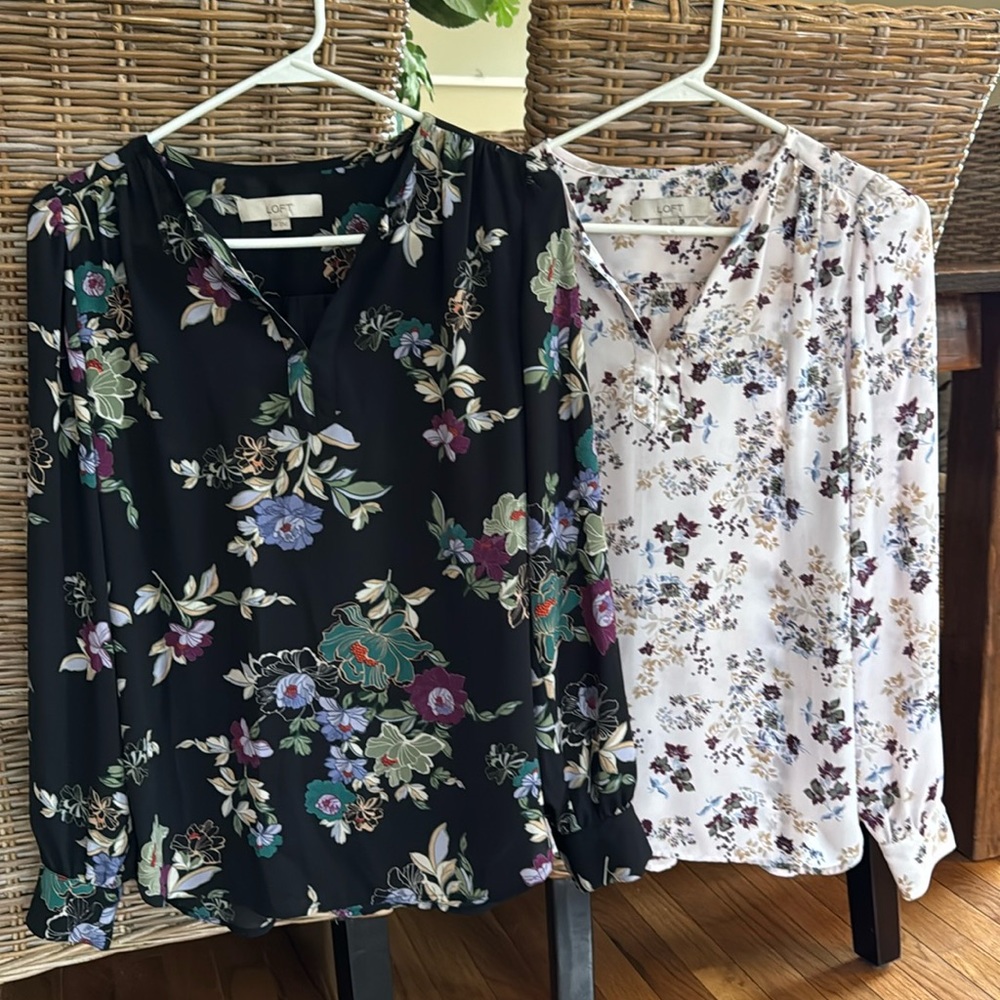 Two Gorgeous Loft Blouses!